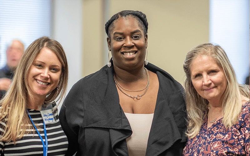 Lacey D’Amato, Assistant Director, Faculty Support Services - Yale School of Management; Sage Dowty, Office Assistant, Faculty Support Services - Yale School of Management; Jean Page, Associate Director Human Resources - Yale School of Management