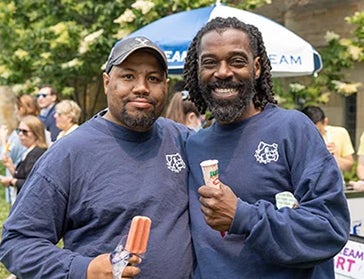Two Yale Staff Members at Staff Appreciation Day.