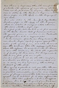 Image of a written letter in the Beinecke Library's Abraham Lincoln Collection