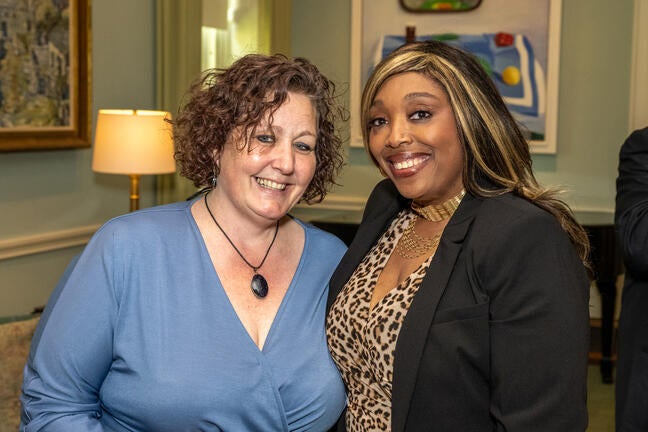 Photo of Julie Spaulding and Laticia Hyman.