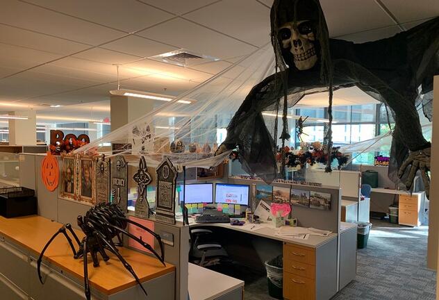 Staff members send in pictures of Halloween-decorated offices ...