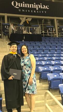 Jennette’s son Justin Krawec recently graduated from Quinnipiac University with a bachelor degree in Finance.