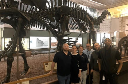 SOM facilities staff celebrate Staff Spirit week with trip to Peabody Museum