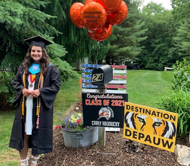 Ken Hajducky, Facilities, celebrated his daughter Carly’s graduation from Shelton High School, where she was chosen as 2021 Senior Class Essayist and received The Jesse McCord Lewis Memorial Scholarship. Carly heads to DePauw University in Greencastle, Indiana in the fall.