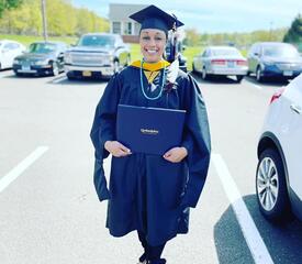 Congrats to Dannika Kemp Avent, Alumni Affairs and Development, who recently graduated from Quinnipiac University's School of Education with a Master of Science in Instructional Design for Corporate and Non-Profit Environments with a 4.0 GPA.