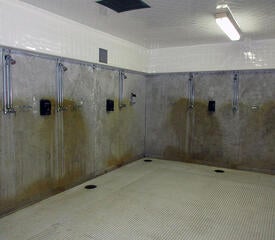 Shower room before construction