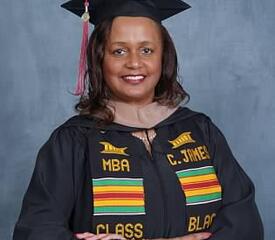 Cynthia James, Yale Cancer Center & Pathology, writes: “My colleague and I decided to go back to school. We helped each other through the crazy assignments and late night projects. We earned our masters degrees (mine MBA) and went from colleagues to good friends. Thanks to my family, and work family on NP-4, for their encouragement and support.”