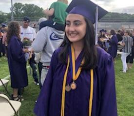 Penny Riggione, Vascular Biology & Therapeutics Program, sent in this picture of daughter Christina, who graduated from North Branford High School with honors and distinction. She will attend Hofstra University in the fall and major in Psychology and Criminology.