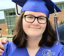 Melissa Morrissey, Facilities, West Campus, celebrated the graduation of her niece Samantha C. Morrissey from Grasso Technical High School. She will be working at Electric Boat in Groton.