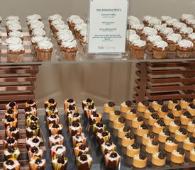 Delicious treats prepared by Yale Hospitality win rave reviews.