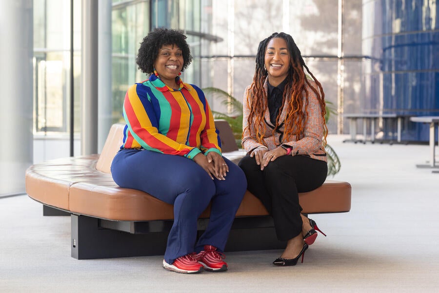Yale African American Affinity Group (YAAA) co-chairs Maya Martindale and Lakeisha Robinson.