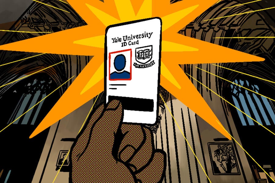 Yale ID card illustration