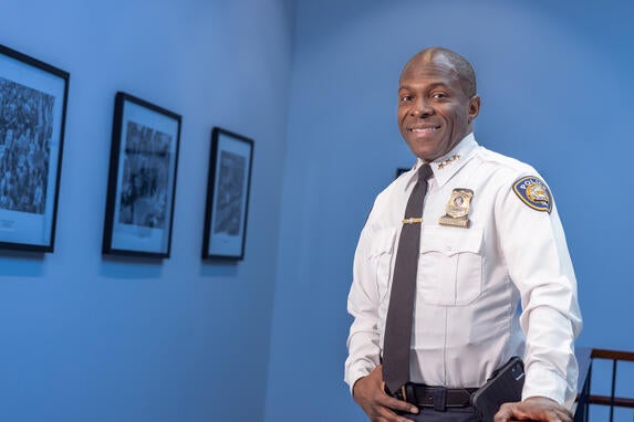 Image of Yale Police Chief Anthony Campbell.